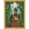 The First Letter - Angelo Morbelli - Postally U...