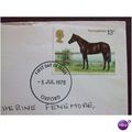 1978 GB Horses Thoroughbred 13p fine used stamp...