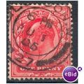 GB stamps 1902-10 KEV11 - 1d SG219 London 49