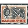 Nyasaland 1938 SG138 1/- Black & Orange Mounted...