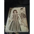 Advance 9911 Girl's Blouse, Skirt & Vest Patter...