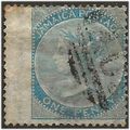 Jamaica 1860 SG1a 1d Pale Greenish-Blue Wmk Pin...