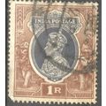 India 1937 - SG 259 - KGV1 1r slate & brown - u...
