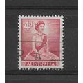 Australia.SG313 4d Queen Elizabeth II (Carmine-...