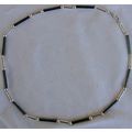 Black and silver necklace