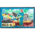 MALTA, Fishing Industry, blue 1981, 6c