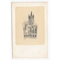 Canterbury Cathedral Sketch Art Postcard Marcus...