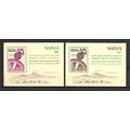 Rwanda 1967 Naples Europa Exhibition 2 MS MNH