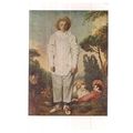 GILLES by A Watteau unused postcard musee du Lo...