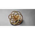 Vintage Gold Tone Interlocking Rings Brooch