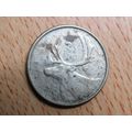 1961 Queen Elizabeth ll 25 Cents Canada Coin