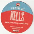BEER MAT - CAMDEN TOWN BREWERY - FRESH AS HELLS...