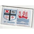Scout Double Badge UK Merseyside/St Helens -Whi...