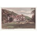Hunters Inn from the Garden North Devon Postcar...