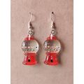 GUMBALL MACHINE EARRINGS Silver Plated Quirky/Fun/Funky Earrings Acrylic