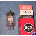 NOS RCA 6AK5 = EF95 5654 Vacuum Tube Silver Plate