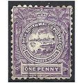 New South Wales 1888 SG253 1d Lilac Fine Used .