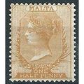 Malta 1882 SG18 1/2d Orange Yellow Crown CA Mou...