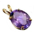 Amethyst, 14KY Gold Pendant, P004