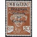 Carn Mi 8: 20 c. yellow-green Overprinted Milit...