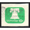 Used U567 10c Liberty Bell Very Fine Cut Square...