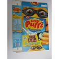 Quaker Sugar Puffs 2004 Cereal Box Empty Deep Z...