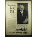 1950 Douglas DC-6 Plane Ad - Samuel Goldwyn - I always enjoy flying DC-6!