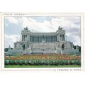 Roma Piazza Venezia Italy Postcard posted crease