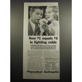 1933 Pepsodent Antiseptic Ad - Now $1 equals $3...