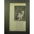 1959 Bonwit Teller Gift Shop Advertisement - Bonwit's Porcelain Cat