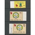 Ravenglass & Eskdale Railway Letter stamps, MNH