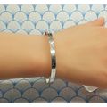 Vintage 925 Sterling Silver Etched Design Squar...
