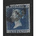 GB 1858-79 QV 2d PLATE 15 WMK LARGE CROWN USED ...