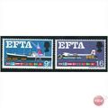 GB stamps 1967 MNH set - SG 715-716 - EFTA (ord)