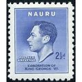 Nauru KGVI 1937 Coronation 2½d Blue Unmounted M...