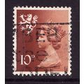 Scotland 10p orange-brown(2B), used stamp, SG S...