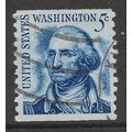 USA 1966 PROMINENT AMERICANS 5c BLUE WASHINGTON...