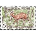 SENEGAL, MAMMAL, Harnessed bushbuck, green & brown 1960, 25F