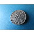 1967 QUEEN ELIZABETH II SIXPENCE. AA