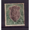 INDIA 1913 SG 185 1R BROWN AND GREEN FINE USED #2