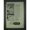1947 Swiss National Tourist Office Ad - For Win...