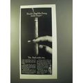 1970 Bering Cigars Ad - Long Filler Smoke Longer