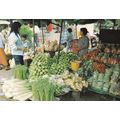 Market in Bangkok Thailand Postcard used VGC