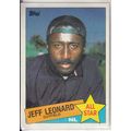 1985 Topps Baseball card 718 Jeff Leonard All-Star