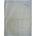 1927 letter John Kelly, Benburb House, Drumcond...