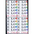 2072, 20¢ Love Block With Dramatic Misperforati...