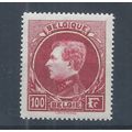 Belgium stamps. 1929 Albert I 100f MNH perf 14 ...
