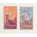 INDIA 1951 ASIAN GAMES SET SG335 SG336 335 336 SG