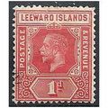 Leeward Islands 1921 SG60 1d Carmine-Red Mounte...