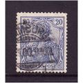 GERMANY 1899 SG56 20pf BLUE REICHSPOST FINE USE...